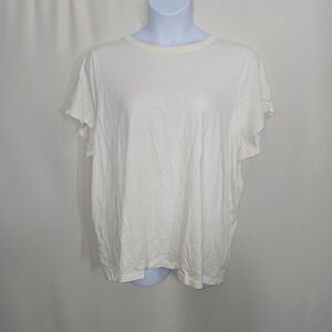 Madewell Crewneck Short Sleeve White T-Shirt 4X